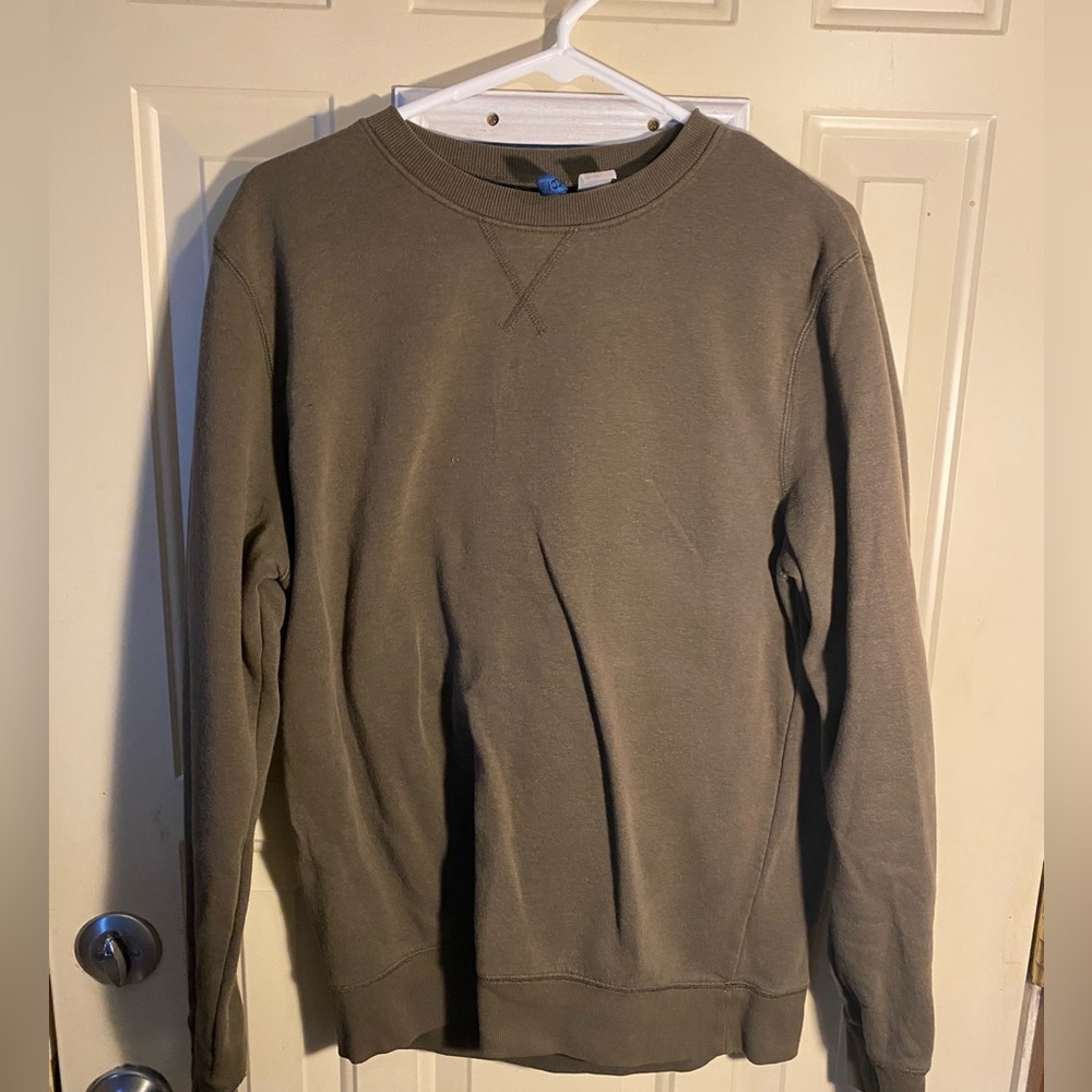 Army Green Crew Neck